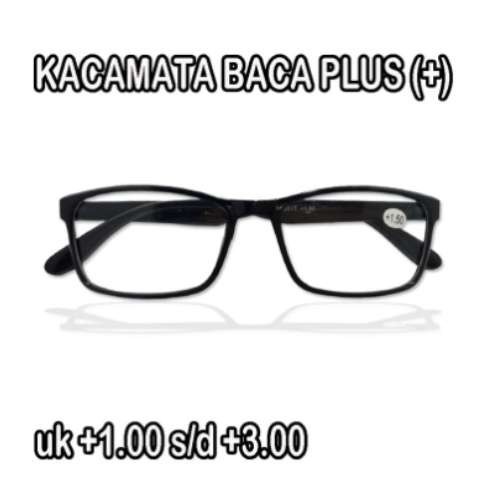 KACAMATA BACA LENSA PLUS +1.75 TANPA CASE