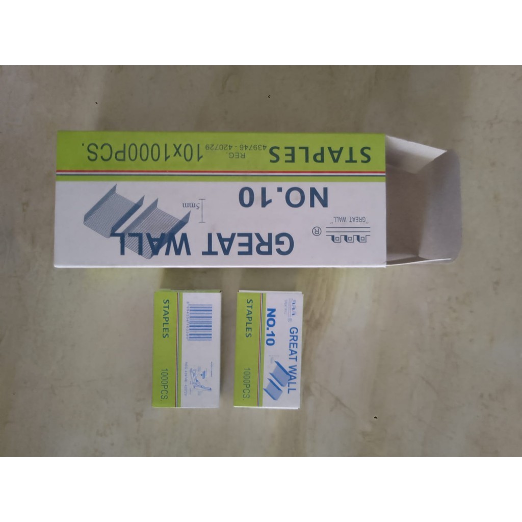 

TERLARIS Refill/Isi Staples Greatwall no 10 ORI (Pak) | bintang berkahh457