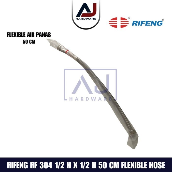 Rifeng Selang Flexible Hose 50 cm Selang Flexible Air Anyam 1/2 Inch Selang Flexible Connector RF304