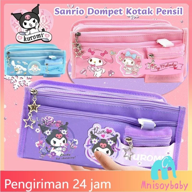 

【COD】Tempat Pensil Kartun Sanrio Kapasitas Besar Tempat Pensil Dompet Koin Lucu Kuromi Dompet Kotak Pensil /5in1 Cinnamoroll Melody Tas Alat Tulis Multifungsi