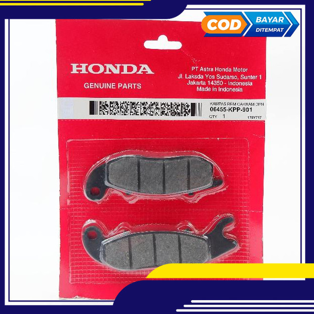 kampas rem - kampas rem depan supra x 125  KPP sepeda motor