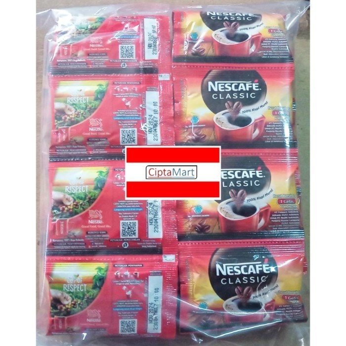 

Sale- Nescafe Classic Sachet 2 gram / 1 pack isi 60 sachet @ 2gr