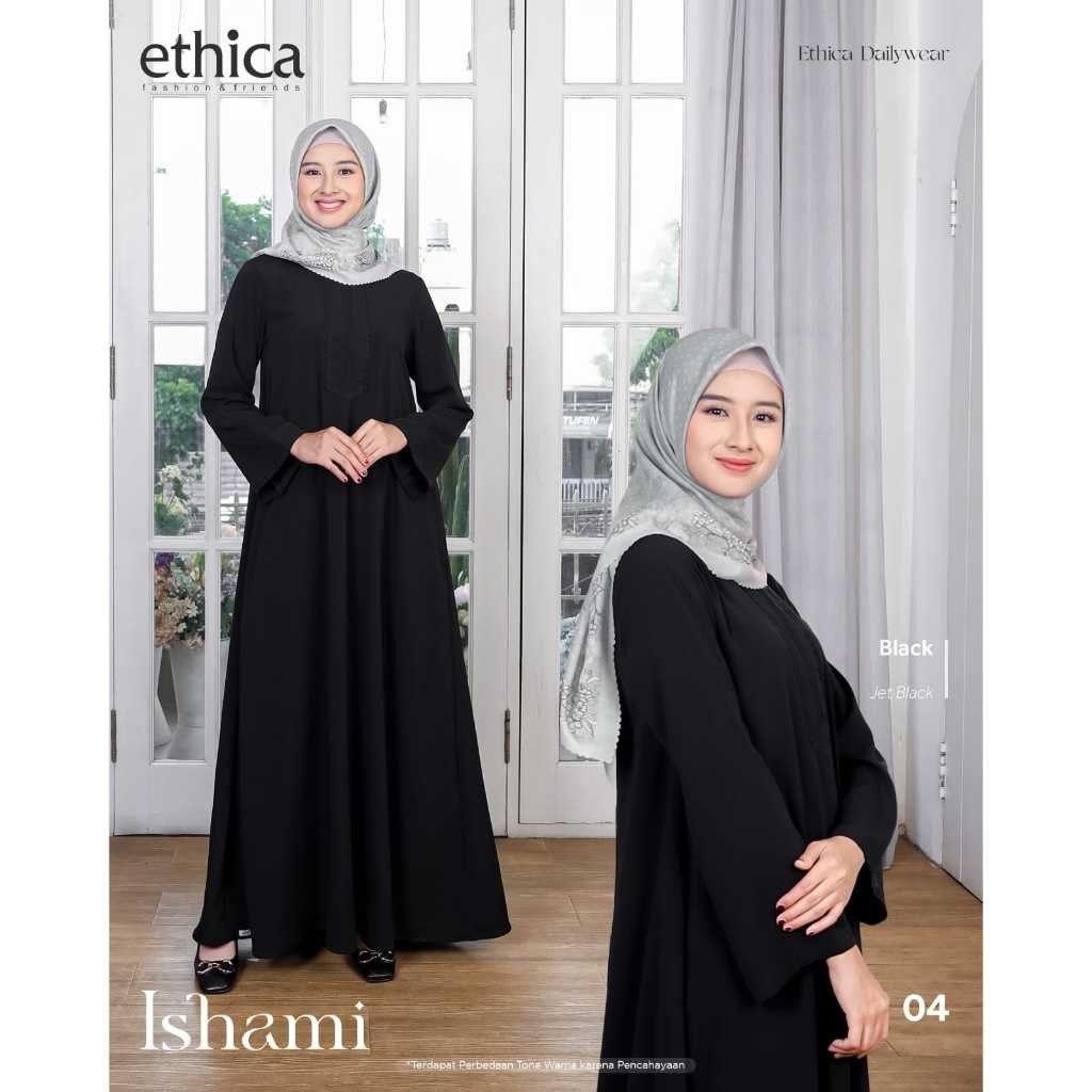 Ethica Gamis Hitam ethica Ishami 04 Dress Muslim