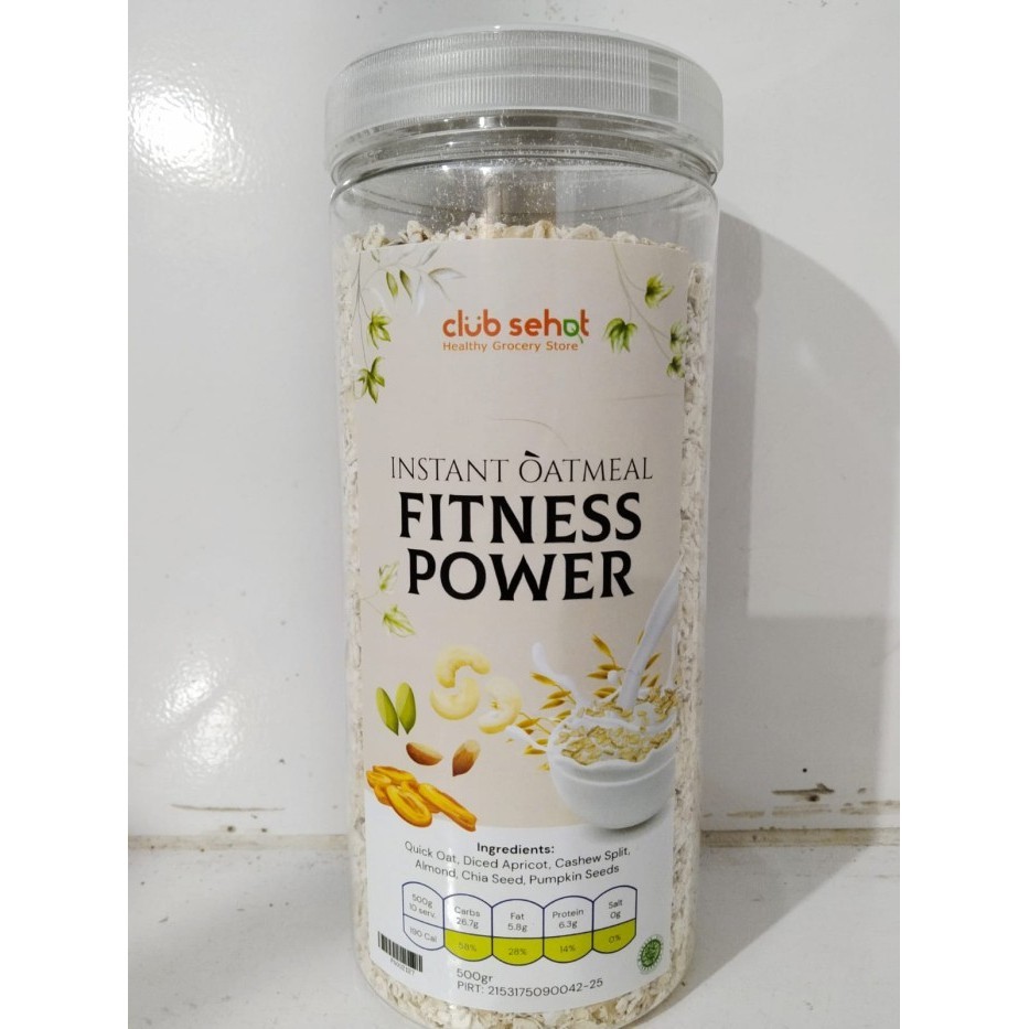 

Terbaru- Club Sehat Instant Oatmeal Fitness Power 500gr