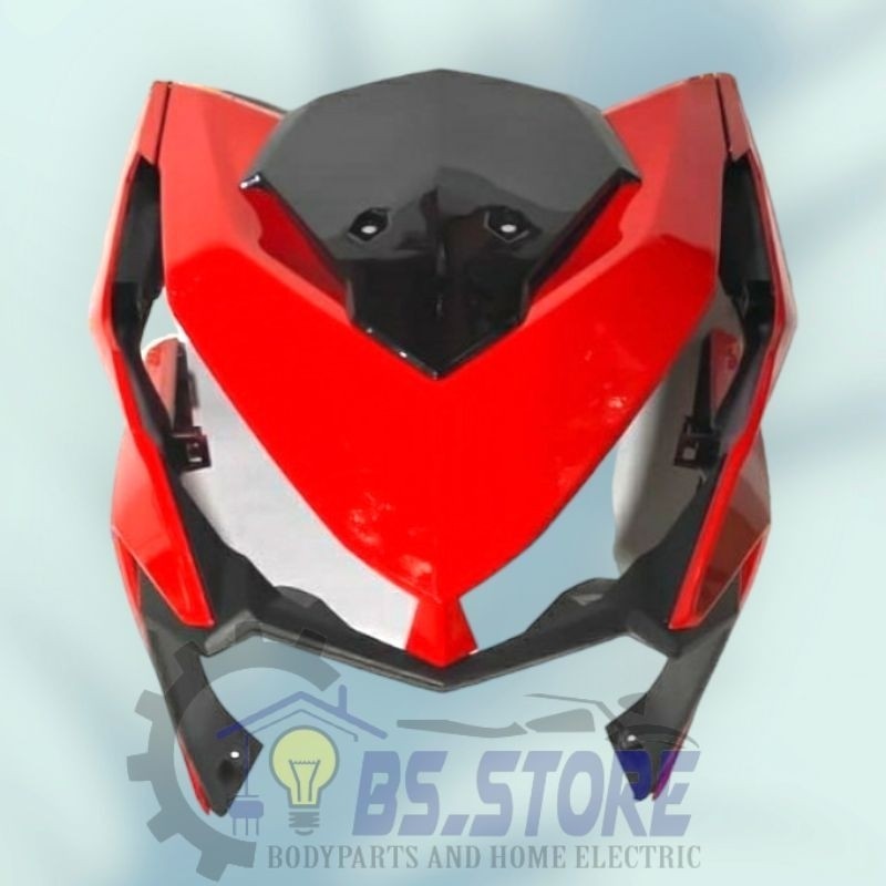 TAMENG COVER LAMPU BODI DEPAN FULL VARIO 150/125 LED OLD 2015 2016 2017 MERAH FERARI / PANEL DEPAN F