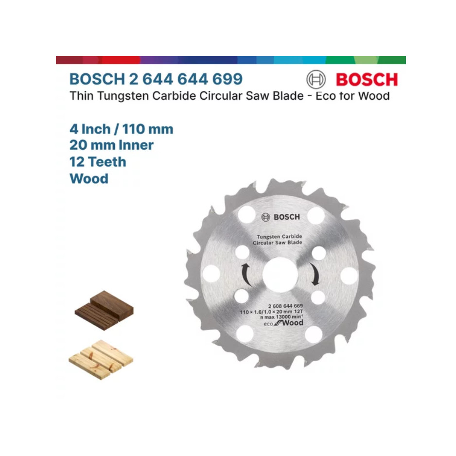 Blade Circle Circular Saw 4" 12 T Mata Pisau Gerinda Wood Circular Blade Saw Gergaji Mata Pisau Kayu
