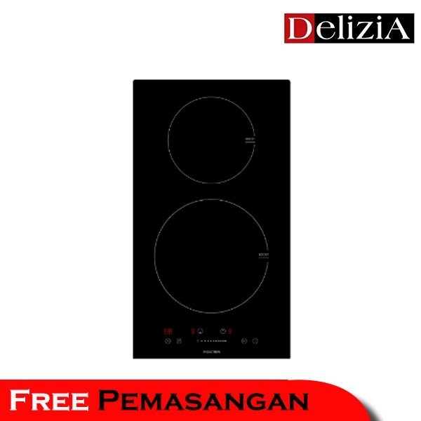 DELIZIA Kompor Induksi Domino 30 Cm BIH32B1BG 2 Zona Masak