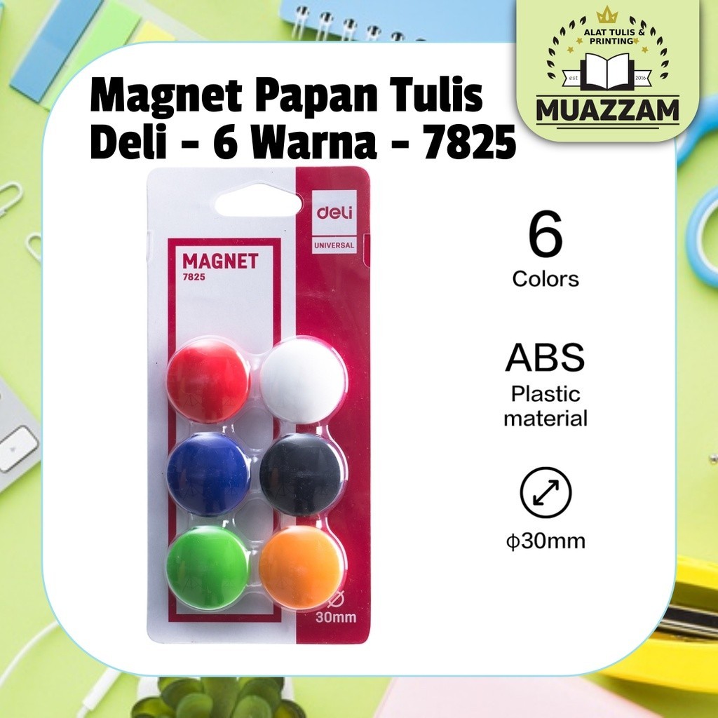 

Deli Magnet Papan Tulis 30mm isi 6 pcs E7825