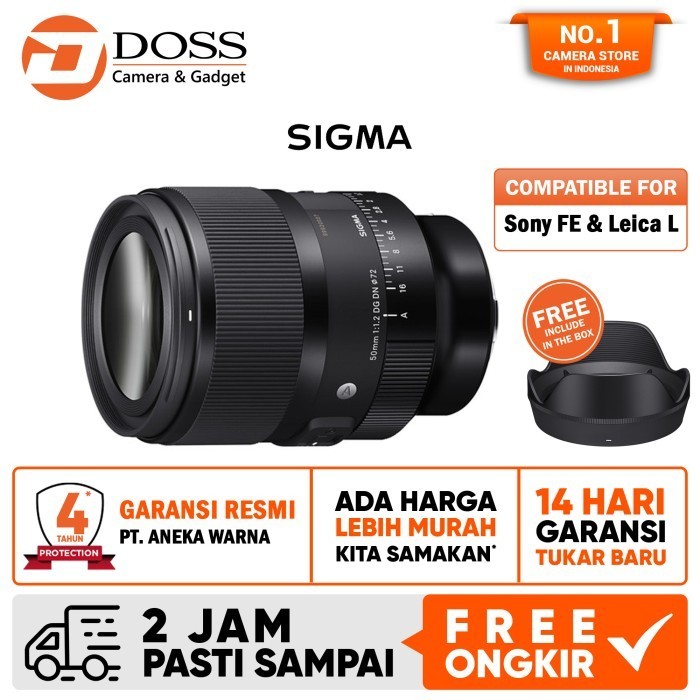 Sigma 50mm f1.2 DG DN Art Sigma 50 mm f/1.2 Lens