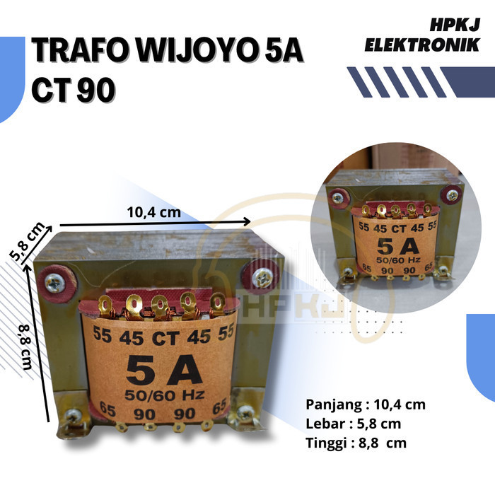 FZ01 TRAFO WIJOYO 5A CT 90 Trafo travo wijoyo 5 Amper ct 90v