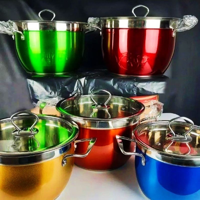 panci set warna/panci high pot warna ( FUJIKA ) bahan berkualitas