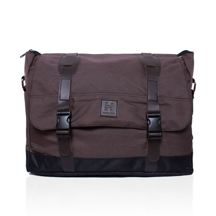 [TERMURAH] TAS ROCKET MESSENGER HARLOTH (BROWN/COKLAT)