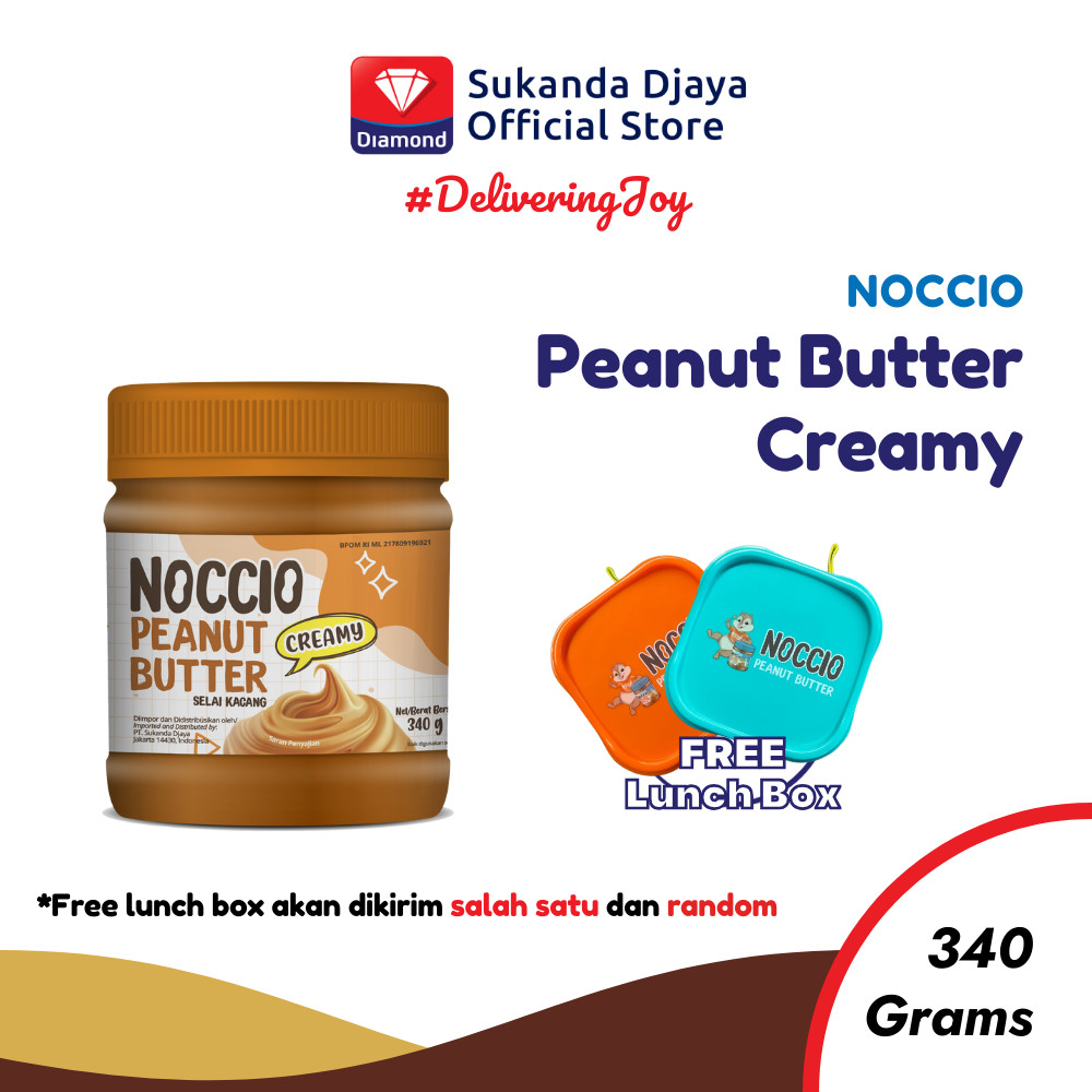 

Noccio Peanut Butter Creamy 340 Gr [Free Lunch Box]