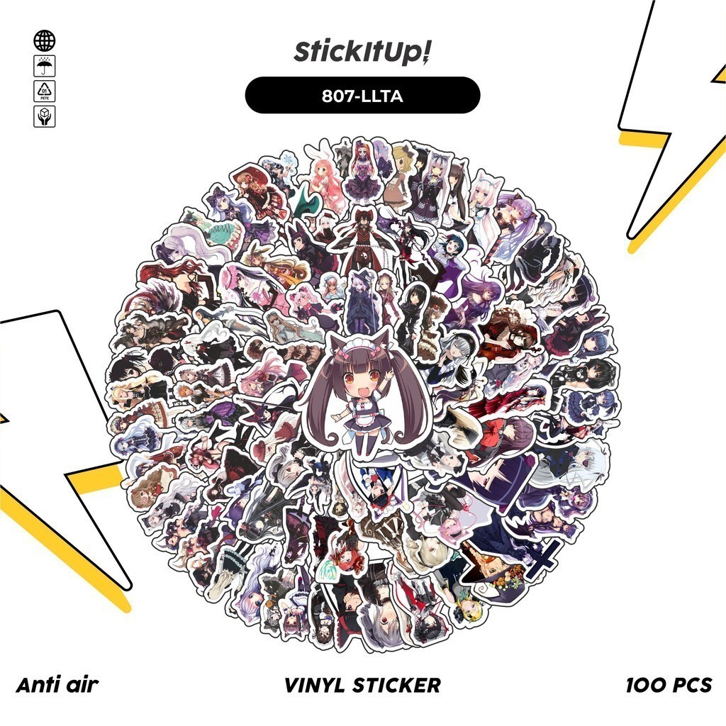 

COD✨ 100 Pcs Stiker Lolita Girls V2 Lucu Anti Air Untuk Dekorasi Notebook Sepeda Skateboard Handphone DIY