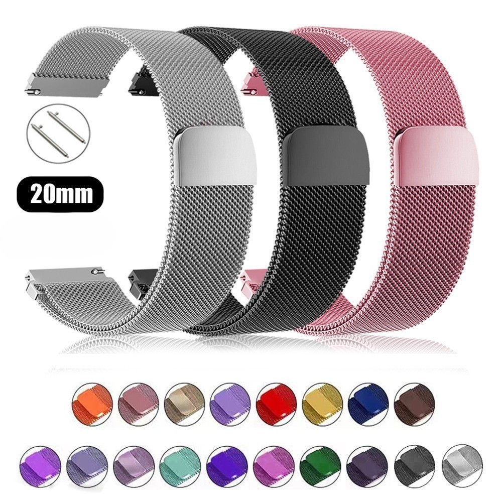 Tali Strap 20mm untuk Smartwatch Digitec Lanos - MLN20 Milanese Strap