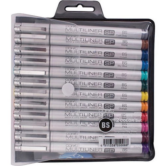 

Copic Multiliner SP Brush Color Set 12