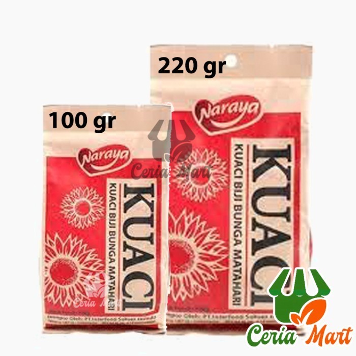 

Kuaci Naraya Original 220 gr dan 100gr Snack Biji Bunga Matahari Asin