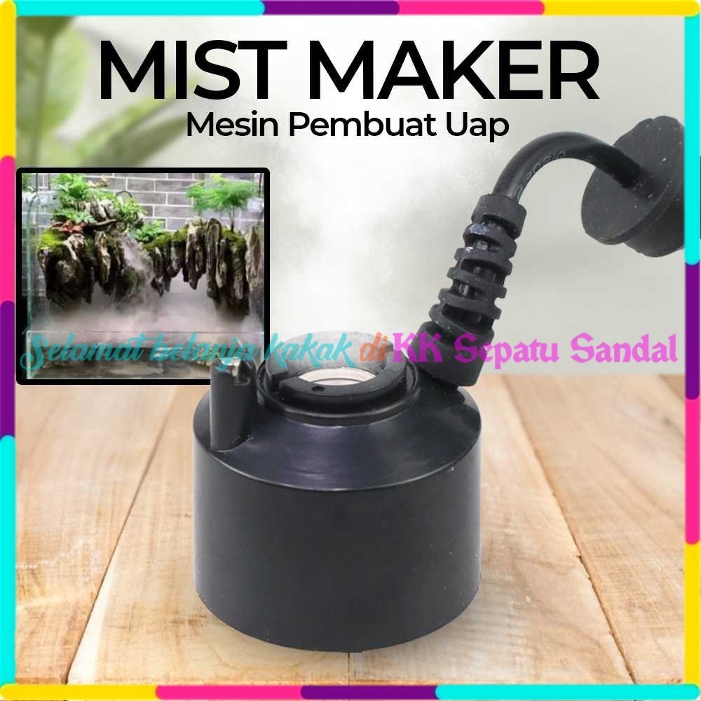◔‿◔ Alat Pembuat Uap Kabut Mesin Embun Asap Kolam Aquarium Akuarium Taman Aromaterapi Ultrasonic Mis