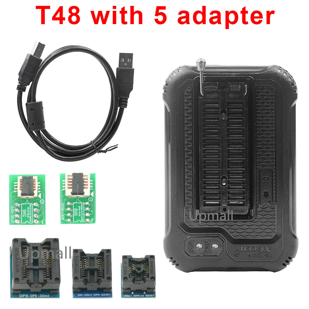 Newest V12.67 XGecu T48 Universal Programmer Support NAND/EMMC/MCU/ISP +5 Adapters 100% Original