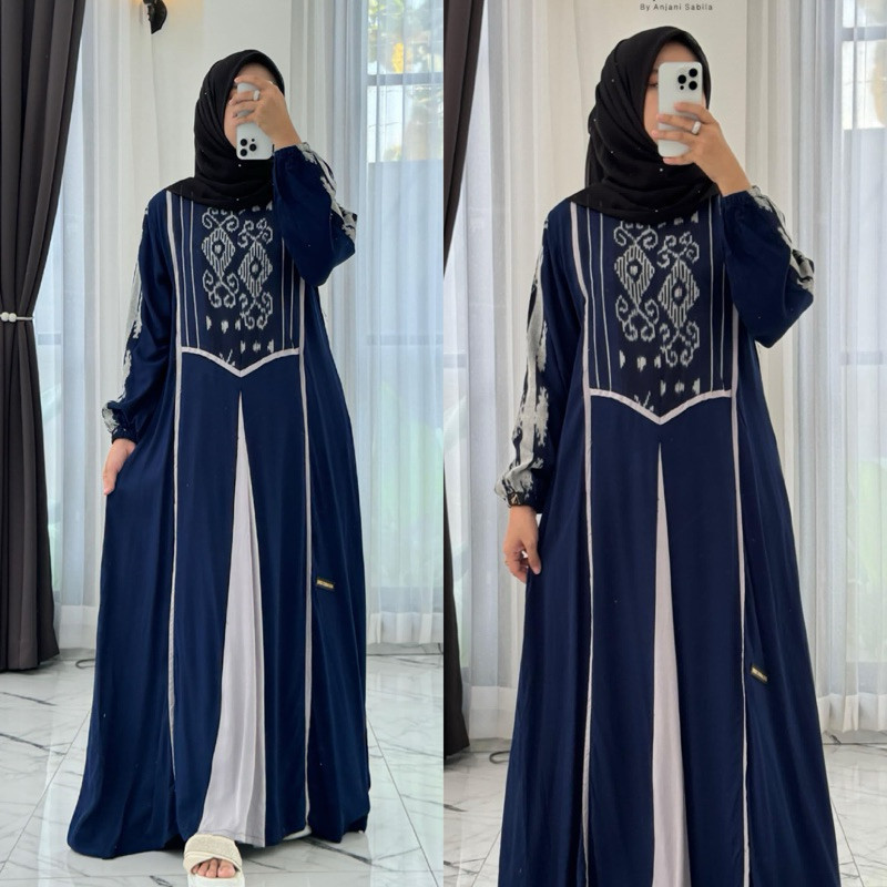 GAMIS ANJANI STORE by ANJANI SABILA // twill uniqlo mix etnik troso