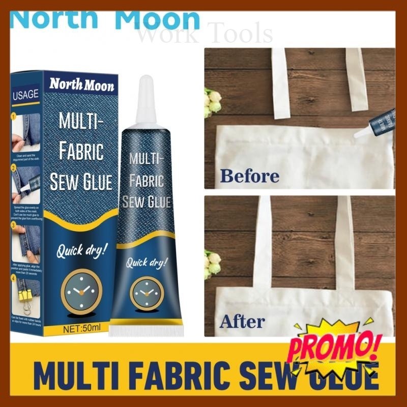 

Cairan Liquid Lem Perekat Kain Kulit Sew Glue 50ml - Worktools