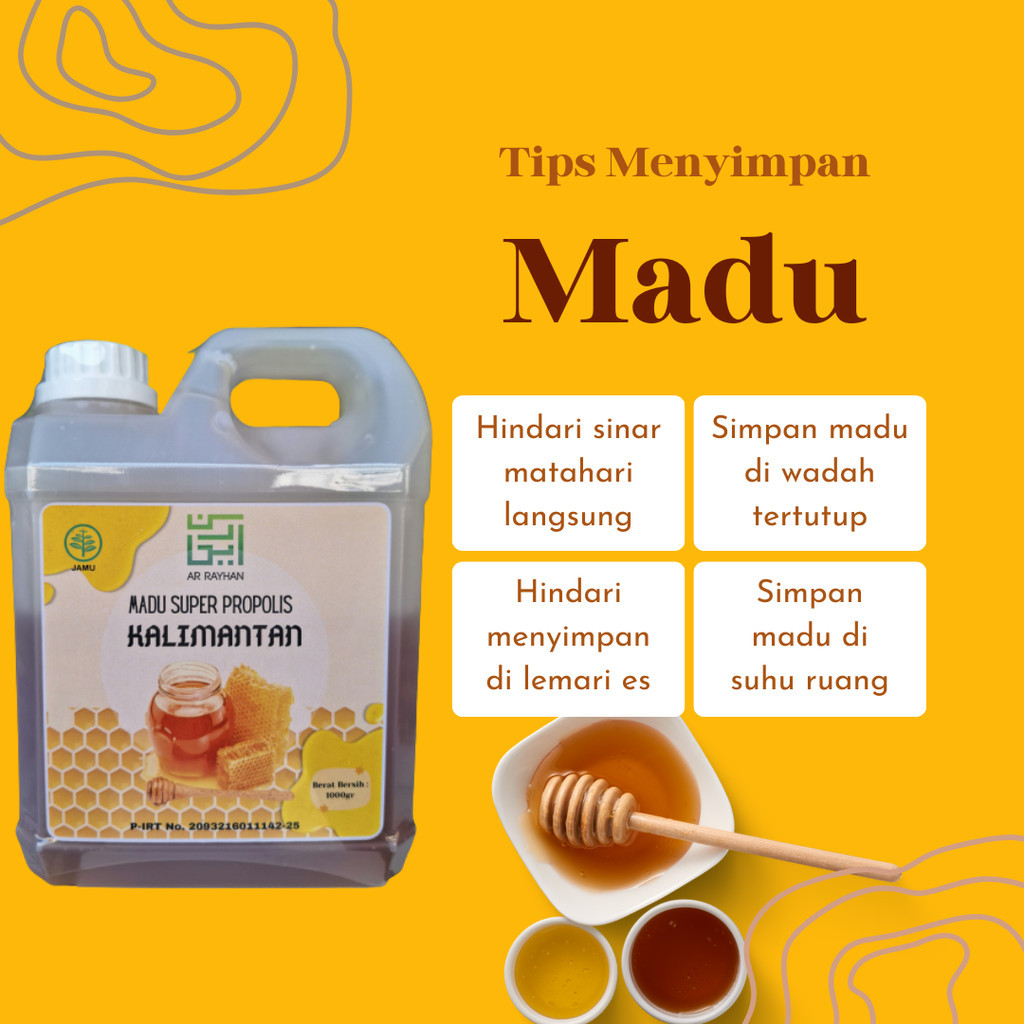 

p4yu Madu Super Propolis Kalimantan Ar Rayhan 1 kg Kombinasi Propolis Dan Bee Pollen Alami