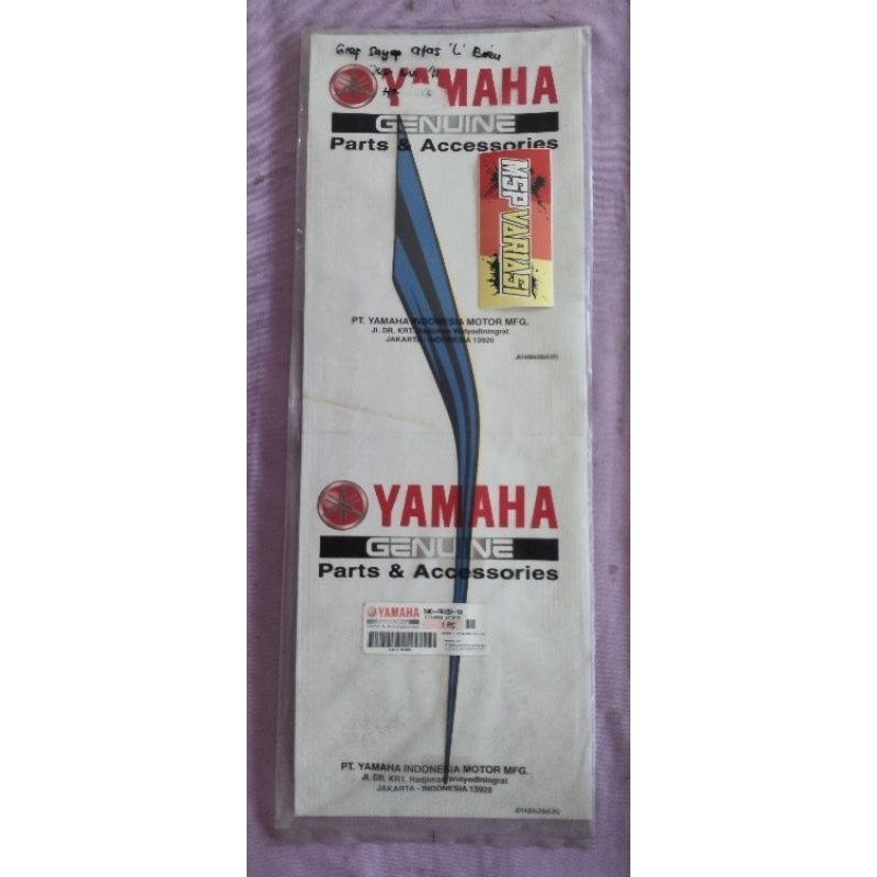 Striping Motor  Yamaha Jupiter MX New 2011 Biru Hitam Original Ori asli Yamaha Genuine Part