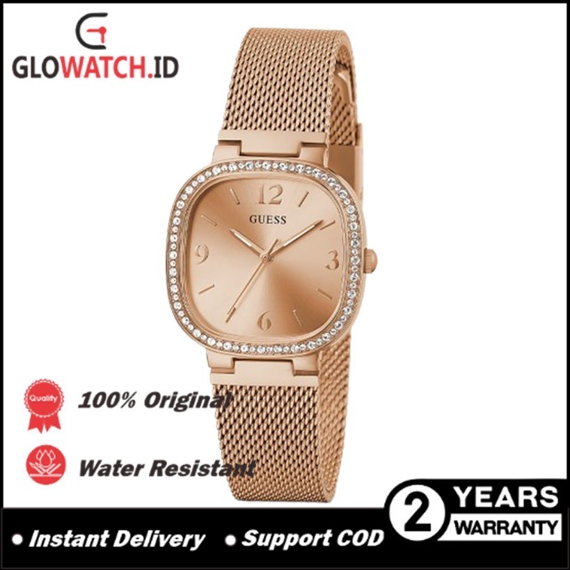 [Promo] Jam Tangan Wanita Guess GW0354L3 Tapestry Rose Gold Sunray Dial Rose Gold Stainless Steel & 