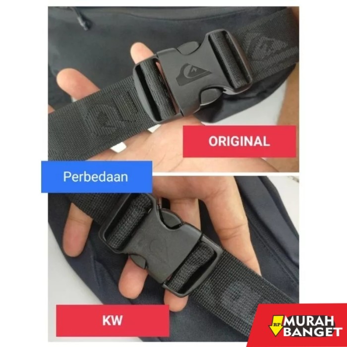 tas selempang pria kekinian Waistbag Quiksilver Original 100%- Tas Pria Pinggang Slempang Bahu Bag -