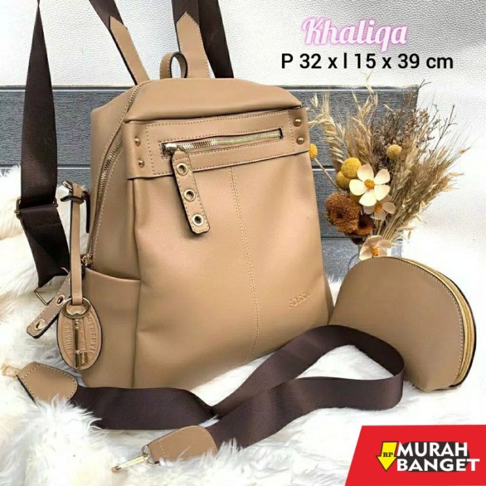 tas ransel wanita import RANSEL / TAS FOSSIL WANITA IMPORT FREE MINI POUCH - Coklat