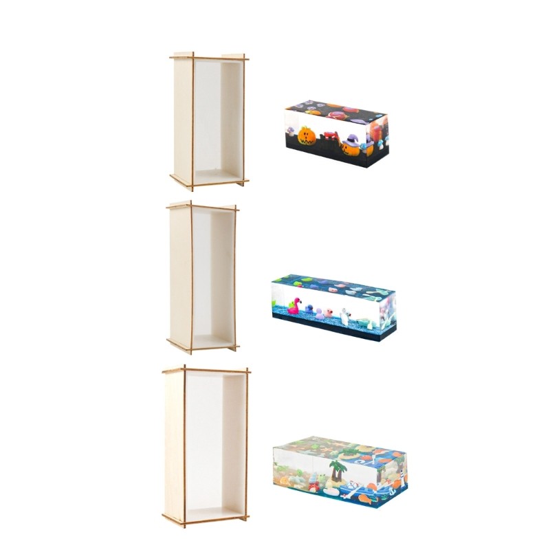 

652F Table Decorations DIY Silicone Crafts Molds Bookshelf Ornaments Mould for Resin