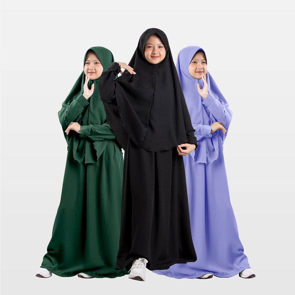 Busana Lebaran Muslim Wanita Dress Gamis Murah Modern /  Gamis Anak Perempuan Syari Pakaian Muslim B