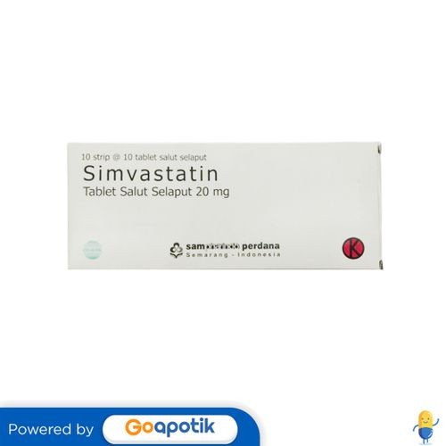 Simvastatin Sampharindo 20 Mg Box 100 Tablet