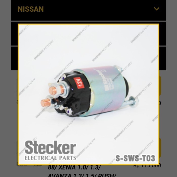selenoid Swit switch starter Feroza taruna classy berkualitas