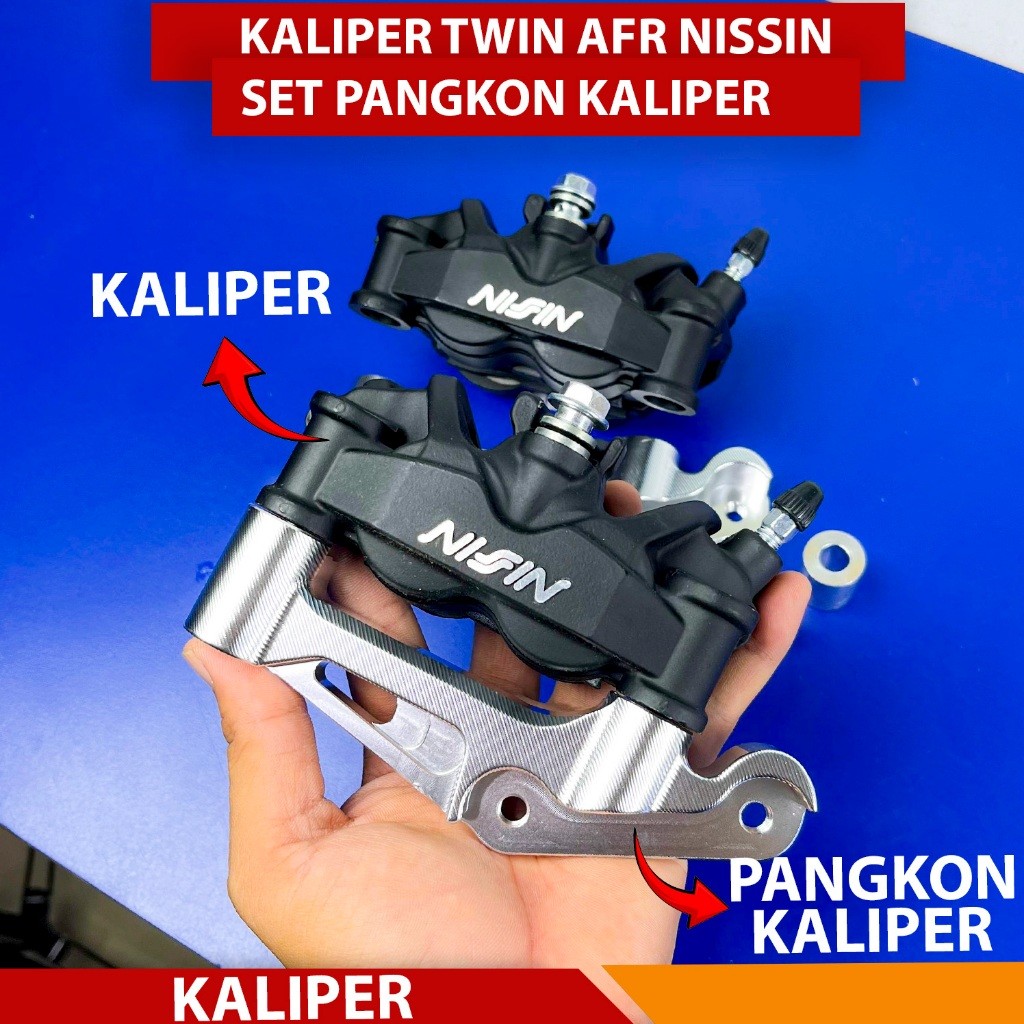 KALIPER NISSIN TWIN AFRICAN TWIN AFRICA NISSIN SET BREKET MEGAPRO TIGER NINJA KALIPER TWIN AFRIKA NI