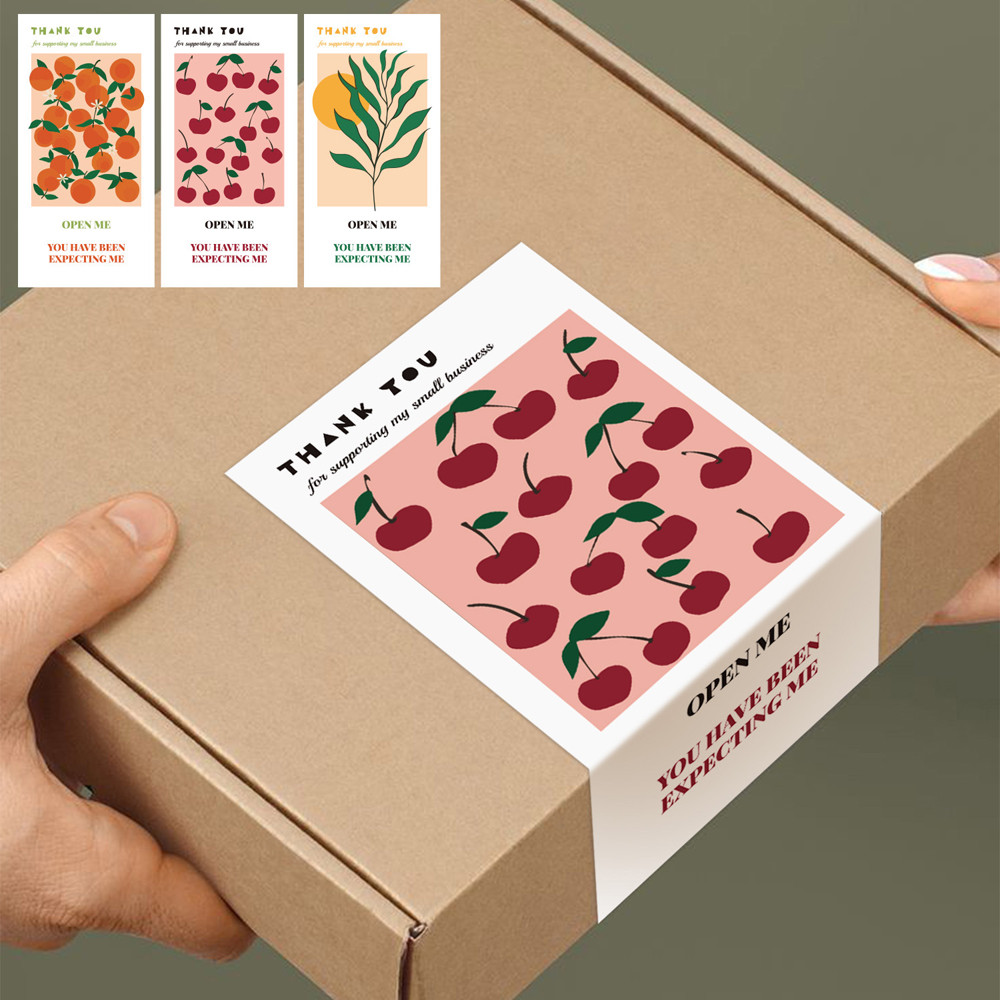 

50pcs/pack Flower Thank You Stickers Small Business Packaging Sealing Labels Sticker for Handmade Gift Commodity Decor Stickers