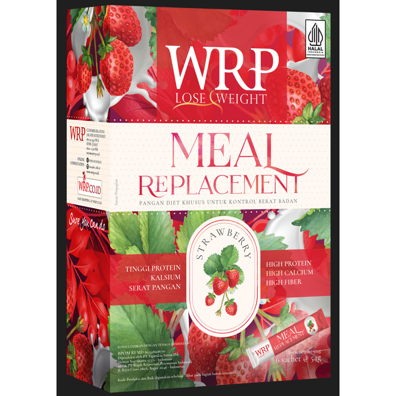 

WRP Meal Replacement Strawberry 324G 6 Sachet