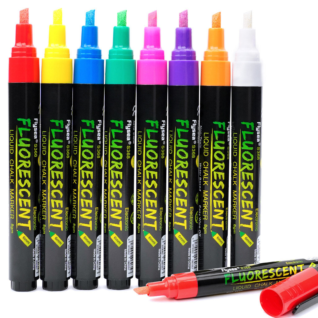 

8 Color Liquid Chalk Erasable LED Highlighter Fluorescent Marker Pen Art Painting,For Whiteboard Advertisement Chalkboard