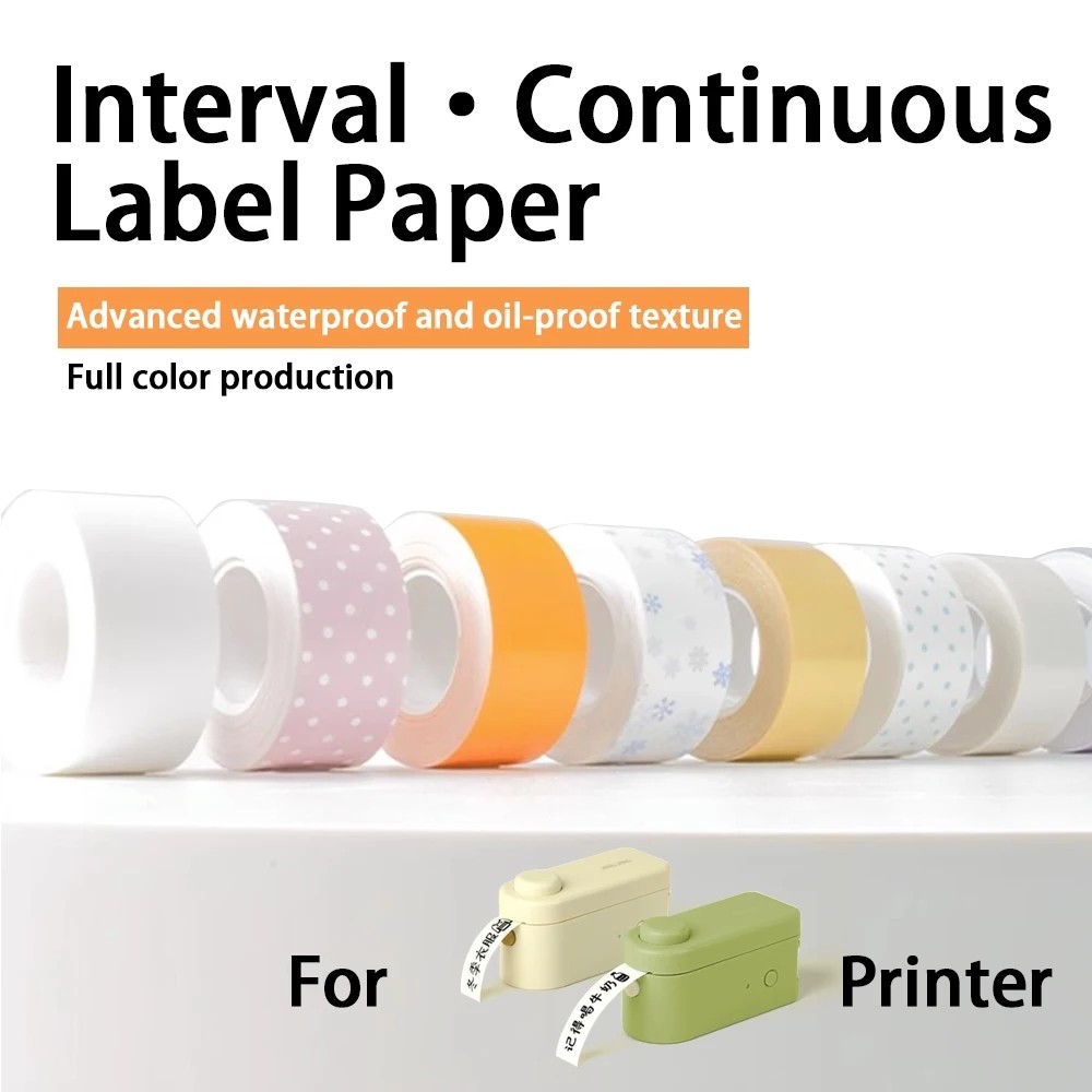 

1rolls MAKEID Q1/M1/L1/E1 Mini/Mini HD Label Tapes 16mm*4m Waterproof Oli proof Sticker Inkless Printing DIY Label Sticker