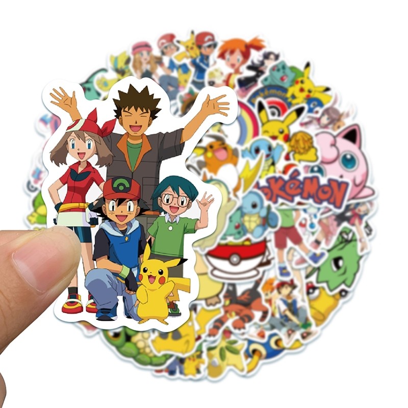 

Stiker Pokemon PACK Sticker Kartun Pokemon Api Vynil