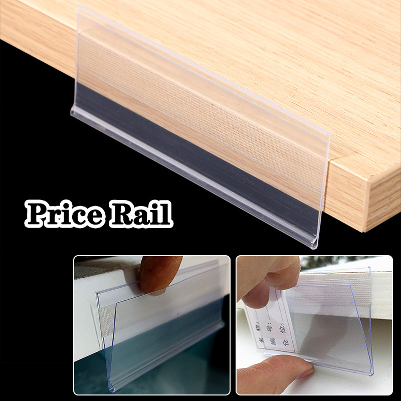 

Price Rail Shelf Tempat Label Produk Harga Price Tag Rak 90cm*42mm
