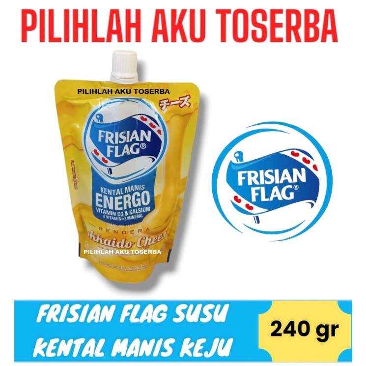 

Frisian Flag Susu Kental Manis HOKKAIDO CHEESE POUCH - ( HARGA 1 POUCH )
