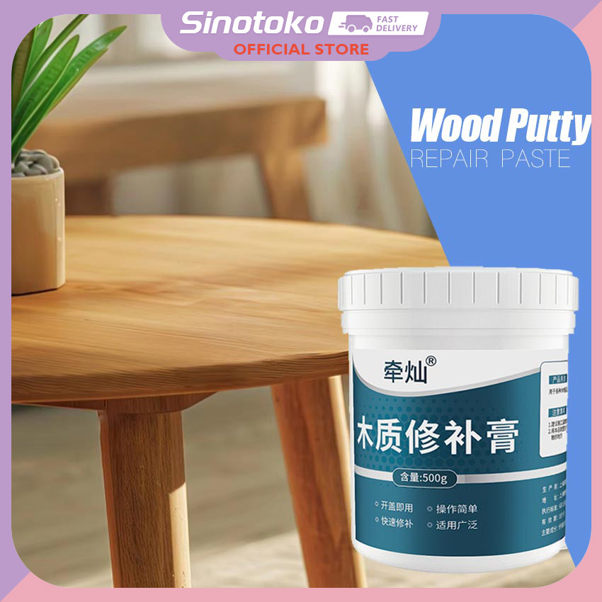 Dempul Perbaikan Mebel Kayu 500gr / Dempul Perbaikan Mebel Kayu Tahan Air Dan Tahan Lama / Dempul Pe