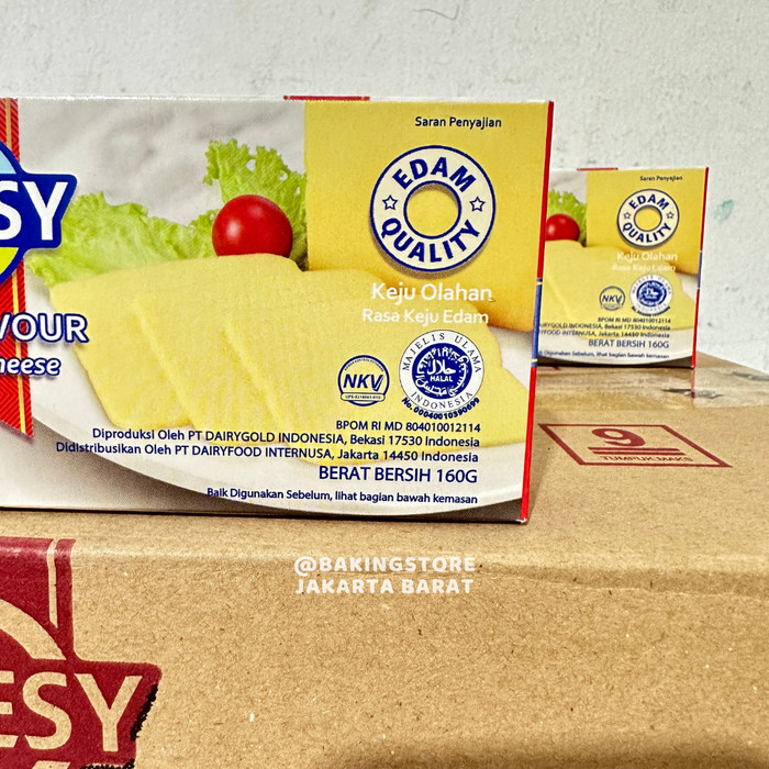 Cheesy Edam Flavour - Keju Rasa Edam 160 gram HALAL