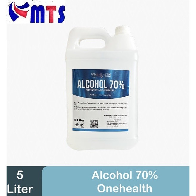 COD - Alkohol 70 % 5 Liter ONEHEALTH Alcohol 70% 5L