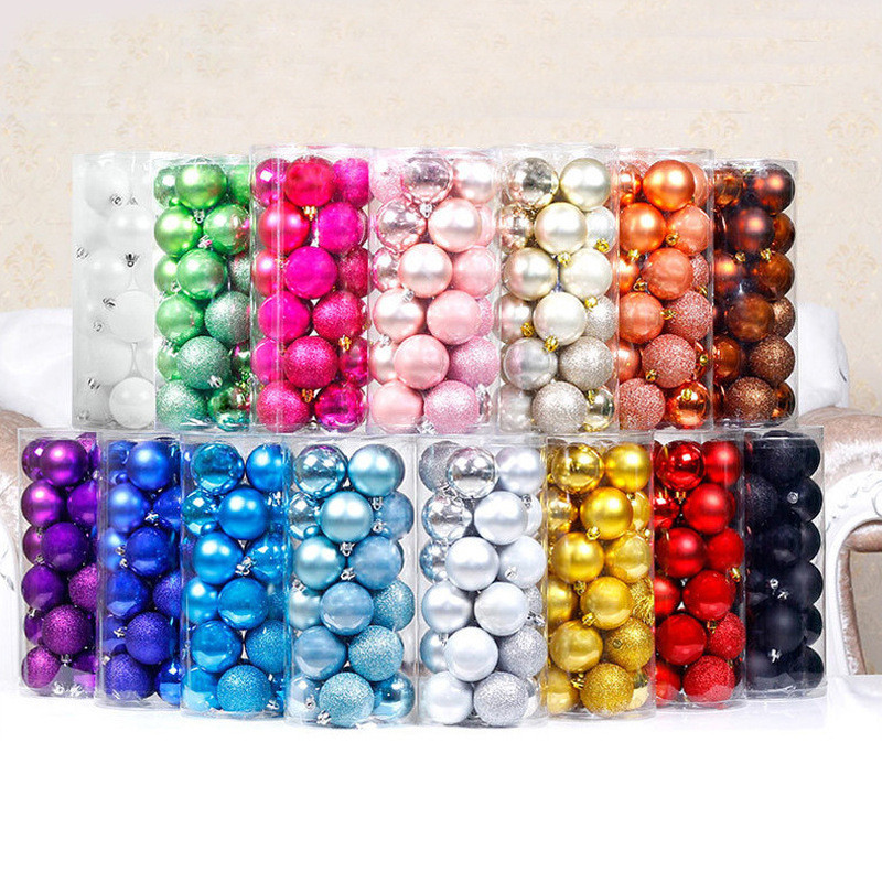 

24/36Pcs/Box Christmas Ball Decoration Xmas Tree Pendent Ornaments for Home Decor Navidad New Year 2023 Party Supplies Accessory