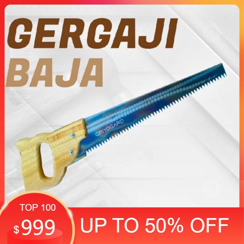 Gergaji Selendang ( Hitam) Gergaji Tangan Berkualitas Gagang Kayu Kualitas Bagus