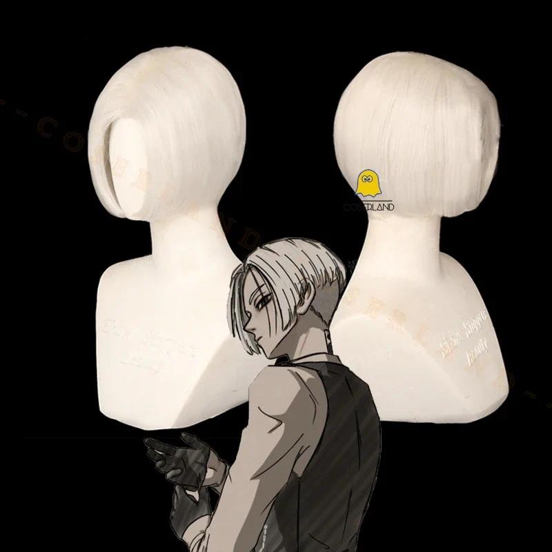 Mikey Anime Tokyo Revengers Manjiro Sano Cosplay Short White Wig Manji Gang Accessories Party Carniv