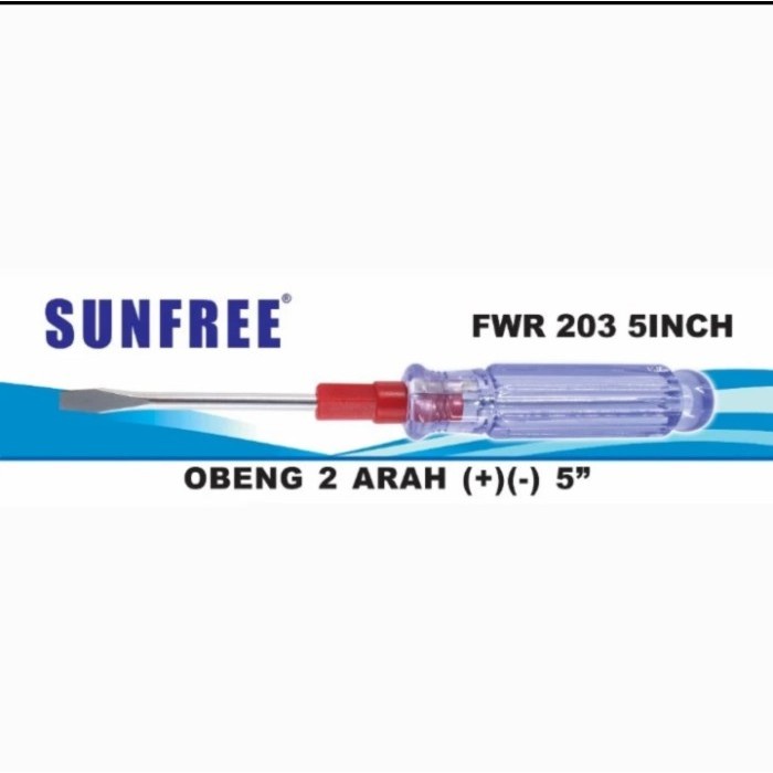 Sunfree Obeng 2 Arah FWR 203 5Inch / Obeng 2 Way 5 Inch