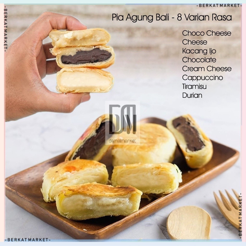 

Pia Agung Bali - Bakpia Durian Keju Coklat Mix - Oleh Oleh Khas Bali Murah & Lezat